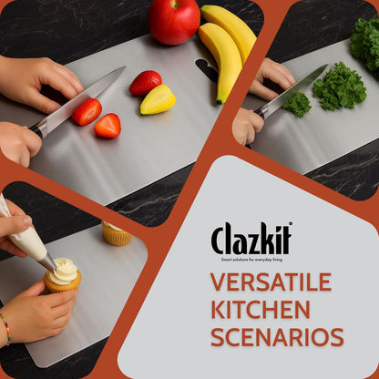 Stainless Steel Chopping Board (35x31cm)